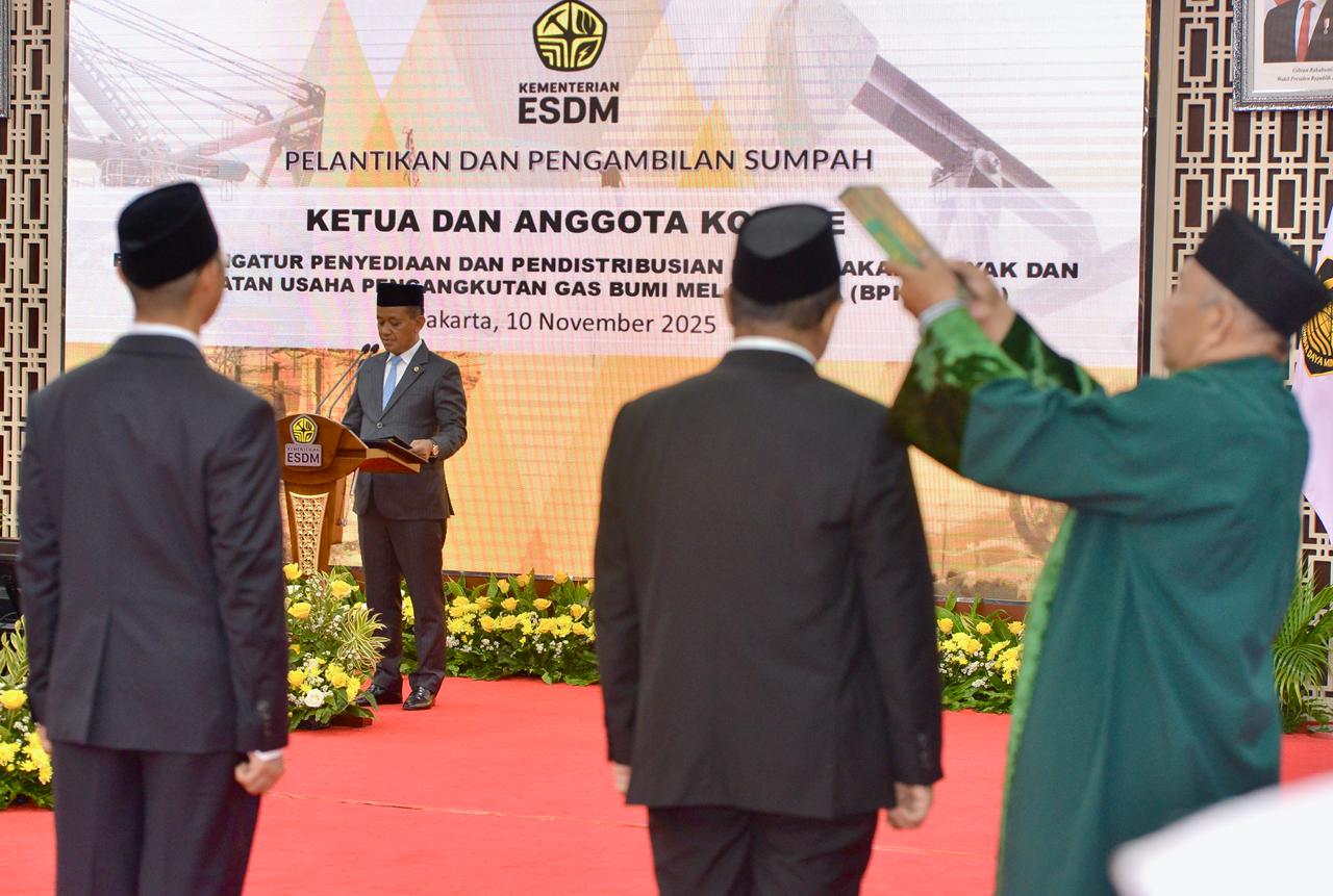 Menteri Bahlil Lantik Ketua dan Anggota Komite BPH Migas