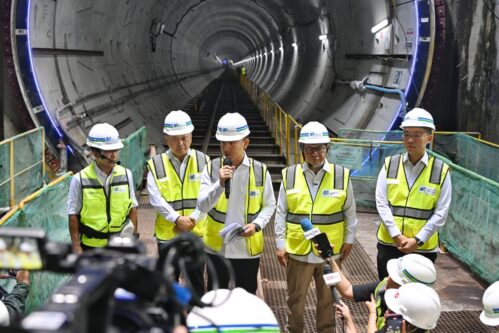 Wapres Gibran Tinjau Proyek MRT Bundaran HI-Kota, Didampingi ramono Anung dan Menhub